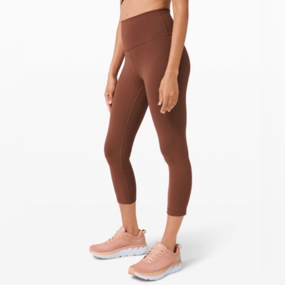 Lululemon Wunder Train - women’s workout leggings - size 6 - copper brown